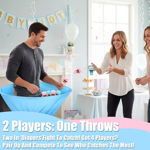 VioraWhite 22 Pcs Funny Baby Shower Diapers Games Activities Fun Bridal Shower Games How Many Plushies Can You Catch