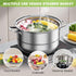 Zocy Premium Stainless Steel Steamer Basket for Instant Pot Accessories, Expandable for Food and Vegetables