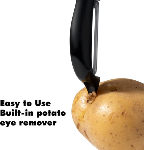 Rainspire 2-Pack Vegetable Peeler Potato Peelers for Kitchen, Sharp Stainless Steel Blades Veggie, Comfortable Handle