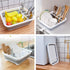 Collapsible Dish Drying Rack Portable Dinnerware Drainer Organizer for Kitchen RV Campers Travel Trailer Space Saving Kitchen Storage Tray by THANSTAR