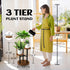 3 AUGOSTA Tier Plant Stand, Tall Metal Wood Shelf Holder for Indoor, Outdoor Display Rack Flower Pot Stand for Corner