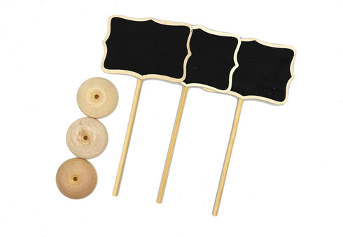 FGen 30pcs Creative Small Blackboard Wedding Gift Home Decoration Crafts Wooden Blackboard Bar Table Decoration