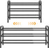 Gewudraw 3 Tier Shoe Organizer, Shoe Rack for Closet, 28 Metal Shelf