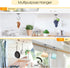 Counter Self Adhesive Banana Hook Under Cabinet Foldable Banana Hanger Black Metal Under Banana Hook to Keep Bananas