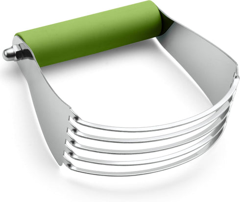 Spring Chef Large Green Dough Blender for Baking, Professional Dough Cutter Tool, Stainless Steel Mixer