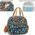 FlowFly Large Insulated Lunch Bag with Shoulder Strap for Men, Women, Kids, Reusable Tote, Freezable Meal Prep