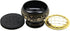Govinda Small Decorated Brass Charcoal Screen Incense Burner with Wooden Coaster