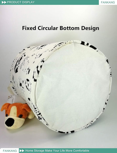 FANKANG Storage Basket, Foldable Nursery Hamper, Waterproof PE Coating, Large Storage Baskets for Kids, Office, Toys