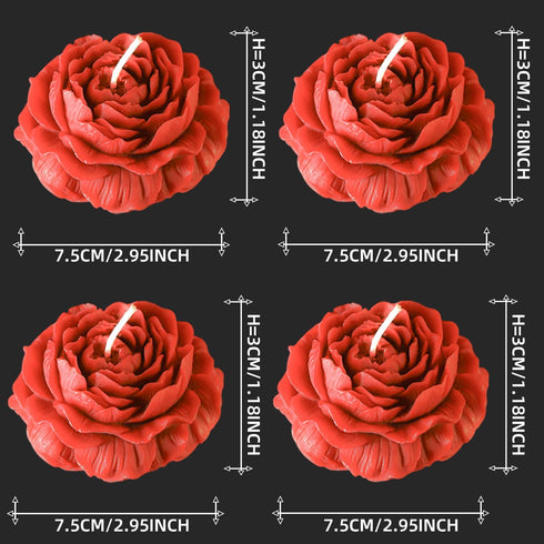 YGOJKE Low Temperature Candles,Romantic Wax Play Candles Low Heat for Lovers Couples Heart Rose Scented Luminous Adult