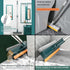 Rushwak 3 1 180 in Long Handle Bathroom Cleaning Brush with Wiper, Rotate for Floor/Toilet Cleaning (Multicolor)