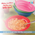 Cibi Cereal Bowls with Straws for Kids, Set of 4 Colorful BPA-Free Toddler Sip-A-Bowls with Built-In Straw for Cereal