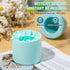 Cylinder Silicone Ice Cube Molds, Holds 60 Ice Cubes, Decompress Ice Lattice Trays, Easy Release Ice Cube Cup (Blue,