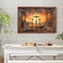 Balgardekor Christian Three Crosses Painting, Canvas Print Wall Art for Home Decor Bedroom Living Room