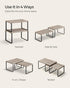Set 4 Counter UKCS021X02 SONGMICS Cabinet Organizer Shelf, of Kitchen Shelves, Kitchen Storage, Spice Rack, Stackable
