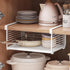 SSYYGET Under Shelf Organizer, Detachable Under Shelf Basket, Metal Hanging Under Desk Basket