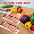 2 Pack Bacon Keeper Container, Cheese Container for Fridge, Stainless Steel Deli Containers with Lids for Refrigerator