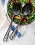 EUIRIO 5PCS Serving Utensils Set, Includes Large Serving Spoon, Slotted Serving Spoon, Serving Fork, Sugar Spoon &