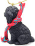 Conversation Concepts Cockapoo Tiny Miniature Christmas Ornament - Delightful! (Black)