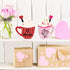 2 Pieces Double Side Wooden Coffee Sign for Valentines Day, Coffee Cup Tabletop Decoration for Holidays