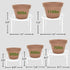 5 Pack Plant Stands White Metal Plant Stand for Outdoor Indoor Plants Heavy Duty Flower Pot Stands for Multiple Plants