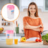 Large Plastic Pitcher with Lid - 2400ml Juice Pot Kettle with Scale, Spill Proof Cold Water Jug for Drinks