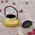 Japanese Cast Iron Teapot, Gold Tetsubin Tea Kettle, 50ml Mini Teapot Kettle, Traditional Japanese Teapot with Handle