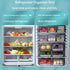 Diskary Fridge Organizer, Stackable Refrigerator Organizer Bins, Reusable Food Storage Containers, Fridge Drawer