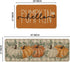Artoid Mode Orange Buffalo Plaid Hello Pumpkin Fall Kitchen Mats Set of 2, Low-Profile Home Decor