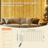 Patioman 200 6.6 6.6 Fairy Curtain Lights, LED Upgraded Tangle-Free Hanging Lights with Remote, USB Plug in String