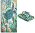 Vdsrup Set 3 Vintage Ocean Turtle Towels of Sea Starfish World Map Hand Towel Bath Towel Washcloth Soft Thin Face Guest