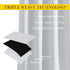 NICETOWN Greyish White Room Darkening Curtains, Thermal Insulated Grommet Panels for Bedroom (2 Panels, 52 by 54)