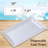 Silver Spoons Disposable Lace Trays for Upscale Wedding and Dining, 6 pc, White, 14” x 7.5”