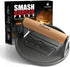 Smash Burger Press | Cast Iron Hamburger Smasher Tool | Flat-Edge Meat