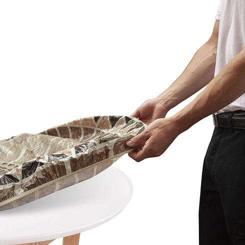 Jobar Decorative Stretch Table Cover (Mosaic), One Size, 1 Count (Pack of 1)