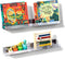 NiHome Clear Magnetic Acrylic Book Shelves 2-Pack, 17'' for Whiteboard, Classroom and
