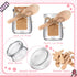 30 3.4 oz FoldTier Pcs Small Glass Jars with Cork Lids Spoons Mini Yogurt Containers with Lid Pudding Jars Glass Favor