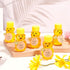 50 Pack 2 oz Plastic Honey Bear Bottles Jars, Honey Bear Cup with Lids Mini Bear Shape Empty Honey Bear Bottle Honey