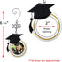 Graduation Christmas Photo Ornament - Dated Charms for 2025 & 2026 - Graduation Hat Design with Storage Bag