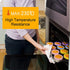 Utoolmart Silicone Baking Cups, Yellow Reusable Non-stick Cake Molds Set for Party Bakery Supplies, 5 Pcs