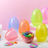6 7" 6 JOYIN Pcs Jumbo Plastic Easter Eggs, Clear Colors Empty Eggs for Filling Treats Easter Party Favor Hunt Basket