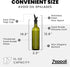 17 oz Set Zeppoli Kitchen Olive Oil & Vinegar Dispenser Bottle - with Removable Dual Spouts, Pour Funnel, Stainless