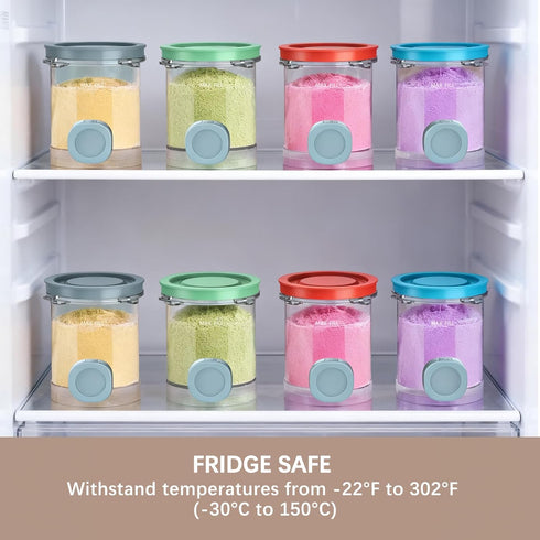QVN 4 Pack NC700 for Ninja Swirl Pints, Creami Containers Compatible with Series Swirl Creami Maker & Soft Serve Ice