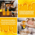 SkyJourney 24 Pack 16 oz,Refillable honey bottles squeeze Food Grade Honey Container,Bottles With Leak Proof Flip-Top