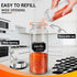6 Pack 10 oz Set 136 1 1 Segarty Glass Spice Jars with Label, Clear Empty Spice Jar with Shaker Lids, Salt Pepper
