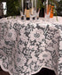 AK TRADING CO. 60" Round Floral Lace Crochet Tablecloth Overlay, Ivory for Weddings & Home Décor