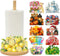 GLLZJZXC Bamboo Paper Towel Holder with 11 Set Interchangeable Holiday Signs, Rustic Kitchen