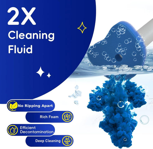 32 Set Newlonis Disposable Toilet Brush with Refills, Wall-Mounted Toilet Bowl Cleaning Wand, Toilet Brush and Holder