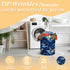 Blue Shark Foldable Laundry Basket, Waterproof Oxford Cloth, Funny Tote Bag for Dirty Clothes, 15.7"x19.6"