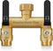 LNEZCDB Hose Splitter 2 Way Heavy Duty, Full Flow Garden Hose Splitter with