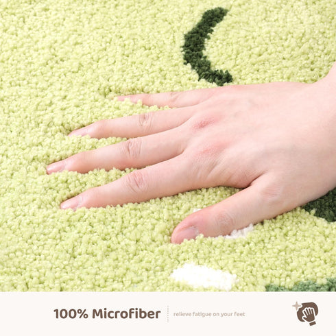 Cute Frog Bath Mat, Extra Soft Absorbent Non-Slip Bathroom Rug, Machine Wash Dry, 20"x31"